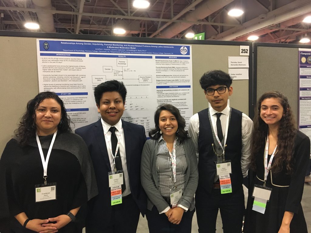 Prof. Bacio, Jovany, Yazmin, Sergio, and Jen at SACNAS 2017